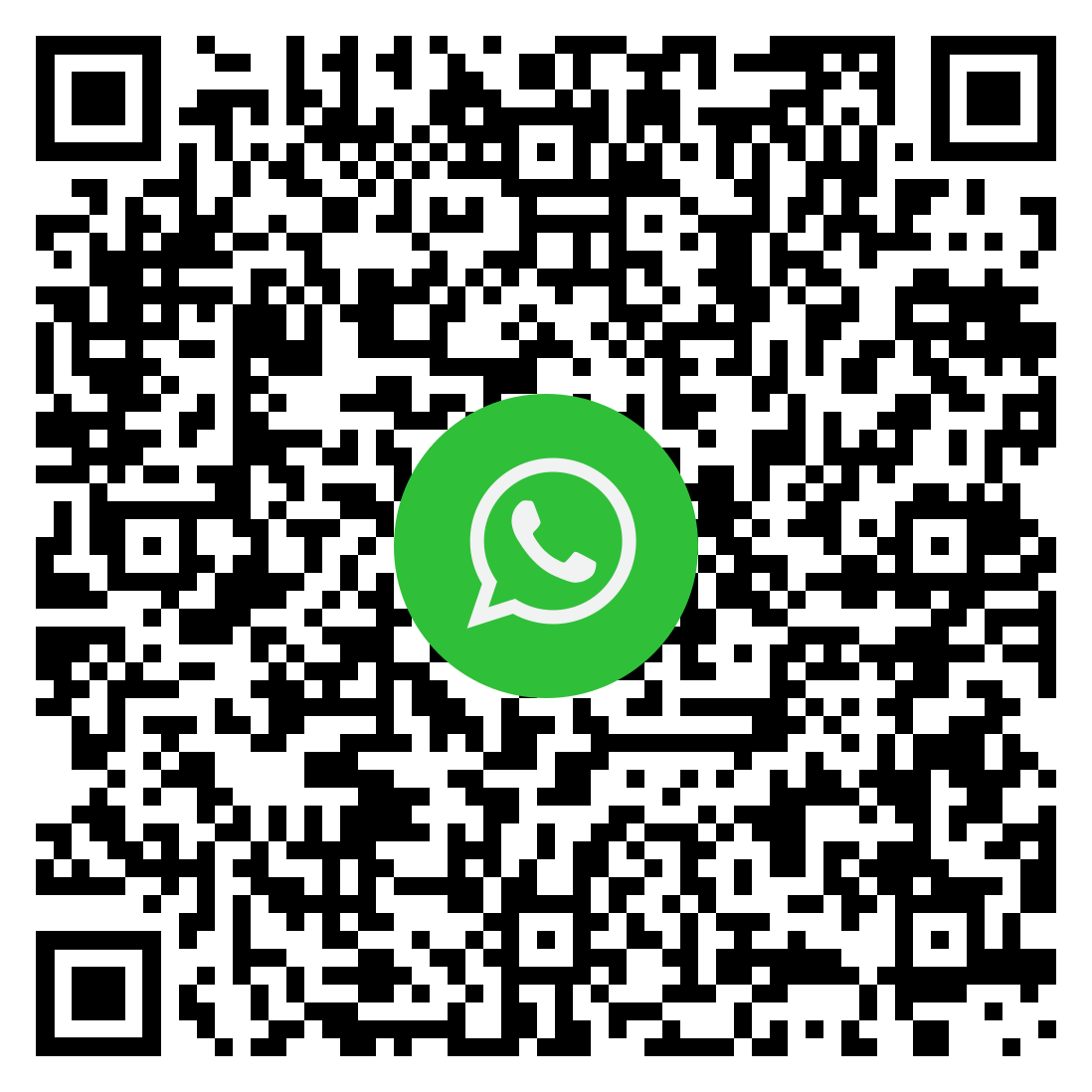 QR code per scrivere al centro su WhatsApp
